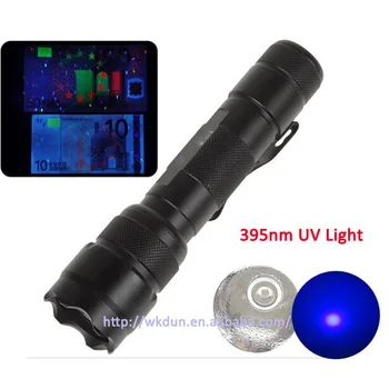 

Manta Ray black 395nm uv flashlight, AOT 395nm 1 core LED inside,op reflector