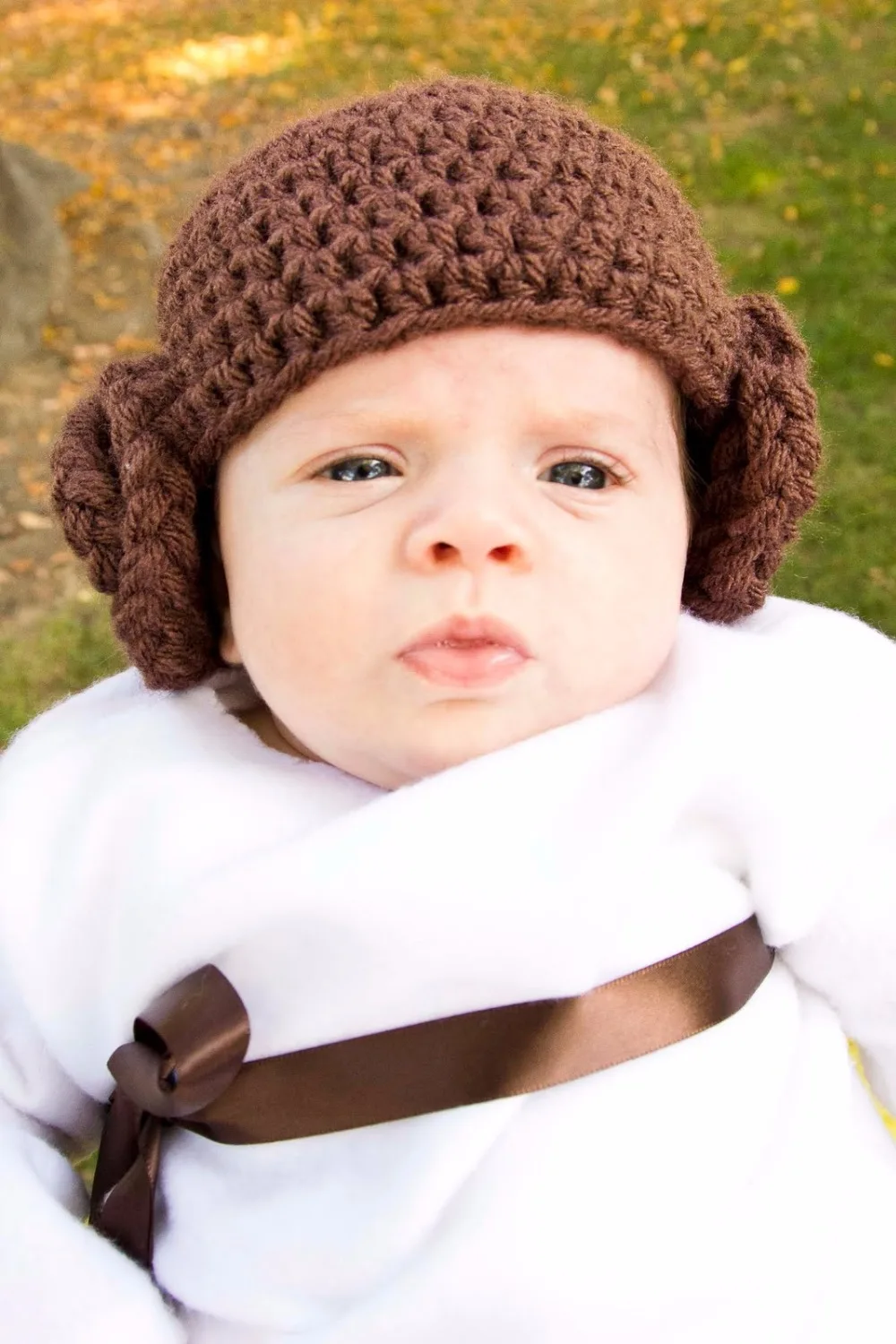 

Princess Leia Inspired Hat/ Crochet Princess Leia Wig/ Star Wars Hat Available in Newborn to Child Size- MADE TO ORDER