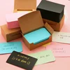 100pcs/box Cowhide Color Word Card New Blank Kraft Paper Ten Choices Handwritten Card ► Photo 2/6