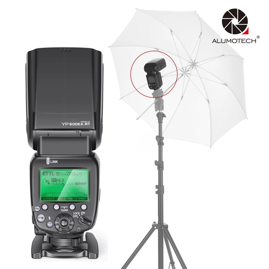 

ALUMOTECH for YouPro TTL&GN60 1/8000S For Canon Camera 2.4GHz Wireless HSS Flash Speedlite