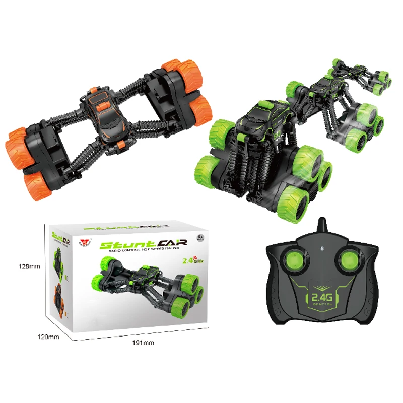 

RC Retractable Stunt Car 2.4G Telescopic Remote Control Tumbling Transformation Vehicle 360 Degree Rotating Cool Car Kids Toys
