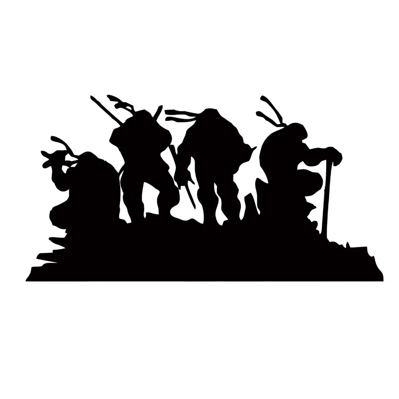 

HotMeiNi Car Sticker Jdm styling Window Bumper Decal Vinyl Truck Fridge Waterproof Tortoise Teenage Mutant Ninja Turtles 10*20cm