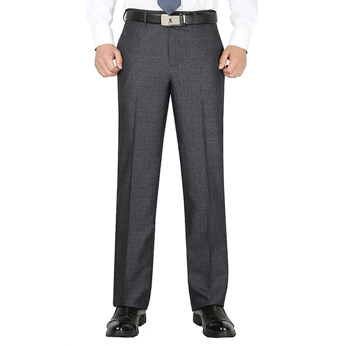 MOGU Для мужчин мужские брюки прямые Smart повседневные штаны плюс Размеры 29-50 свободные Модные мужские Бизнес костюм брюки