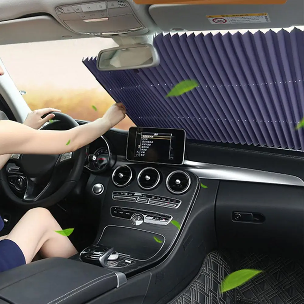 Цена Обновленный автомобильный козырек от солнца на лобовое стекло, автоматическое удлинение, солнцезащитный козырек для окна автомобиля