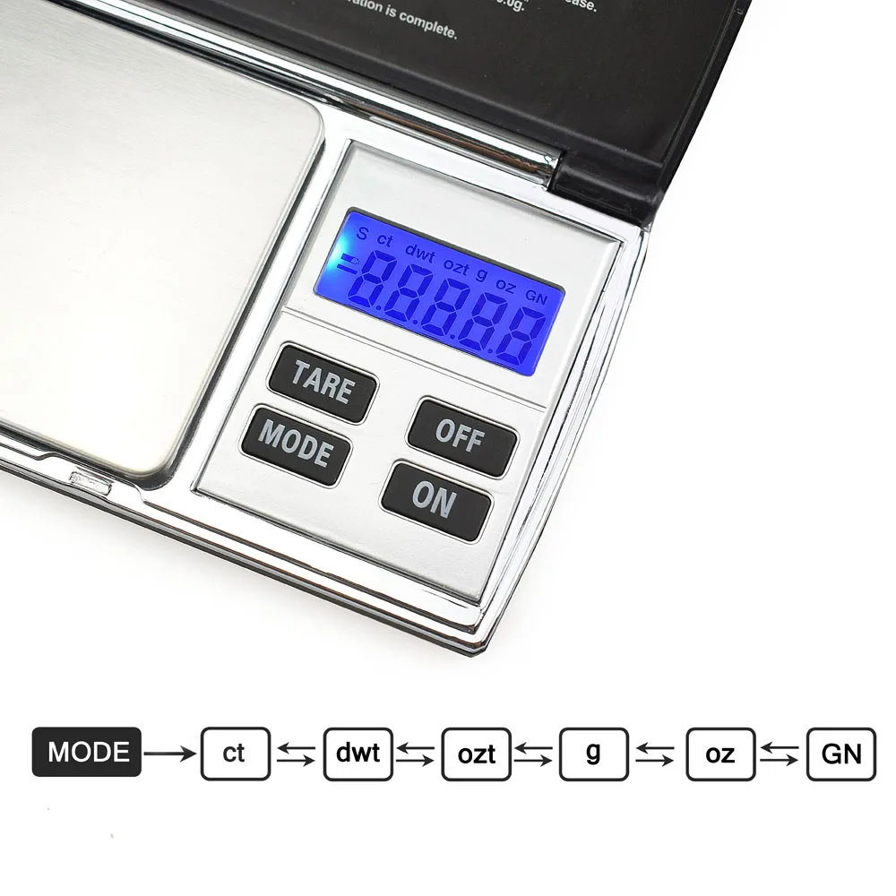 Newacalox 500 г x 0.01 г цифровые высокоточные весы для золотые украшения масштаб 0.01 карман Баланс Электронные весы из нержавеющей стали