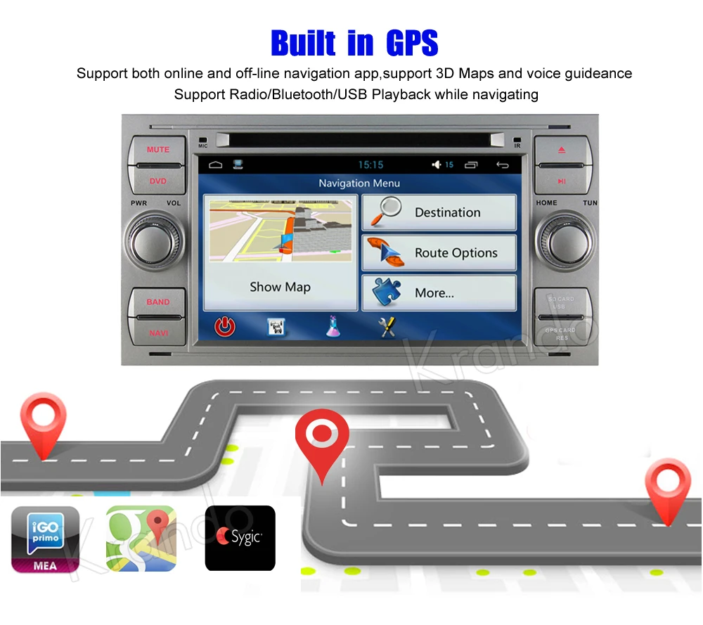 Flash Deal Krando 7" Android 9.0 car navigation multimedia system for Ford Focus 2004-2007 For Ford S-MAX 05-20 audio radio gps dvd player 2 Flash Deal Krando 7" Android 9.0 car navigation multimedia system for Ford Focus 2004-2007 For Ford S-MAX 05-20 audio radio gps dvd player 2