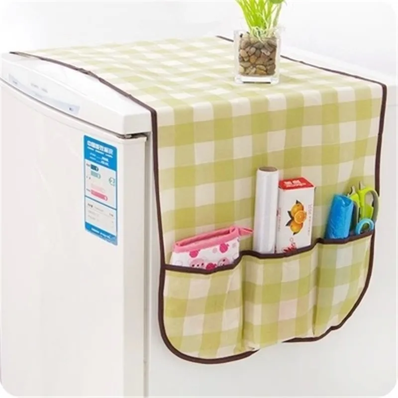 Геометрические Сетки Cubs холодильник крышка Пылезащитная подвесная сумка для