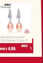 Dainashi new arrival 925 silver freshwater natural real pearls ear rings fine jewelry for women gifts