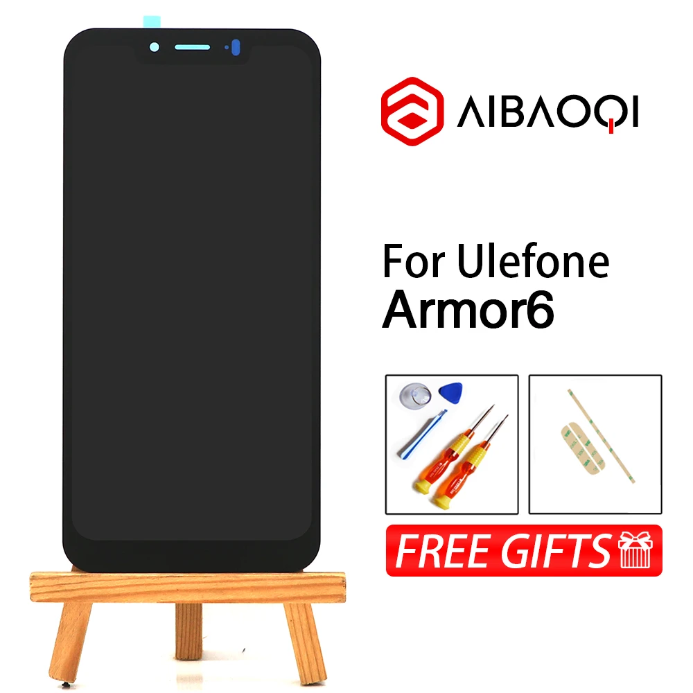 

AiBaoQi New Original 6.2 inch Touch Screen+2246x1080 LCD Display Assembly Replacement For Ulefone Armor 6 Android 8.1 Phone