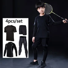 Детский спортивный набор для бега для мальчиков, набор для баскетбола, футбола, тенниса, фитнеса, тренажерного зала, бега, survetement, комплекты д...(China)