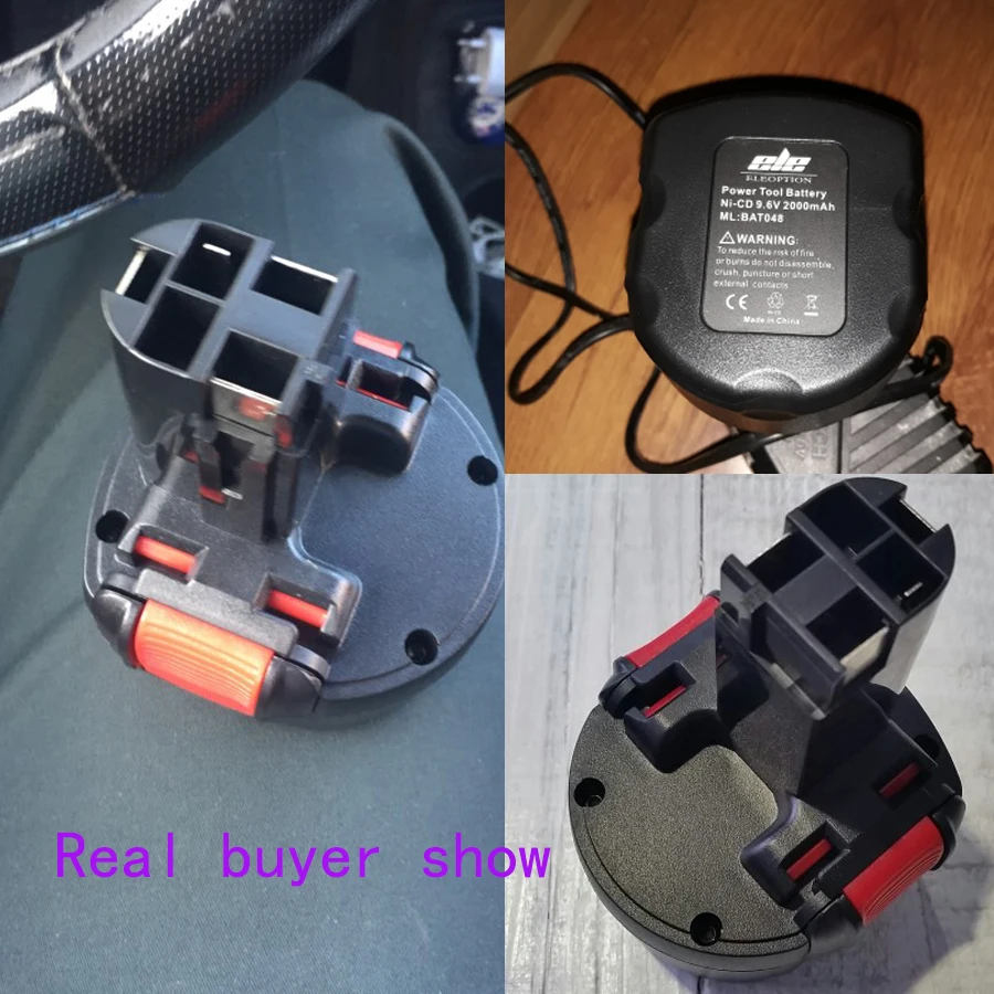 Skup ELEOPTION BAT048 9.6V 2000mAh ni cd akumulator elektronarzędzia akumulator Bosch produkowanych w określonym regionie geograficznym (PSR) 960 BH984 BAT048 BAT119