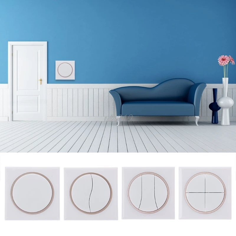 

433Mhz / 315Mhz RF Wireless Remote Control Switch 86 Wall Panel Transmitter With 1 2 3 4 Button For Home Room Ceiling Wall Light