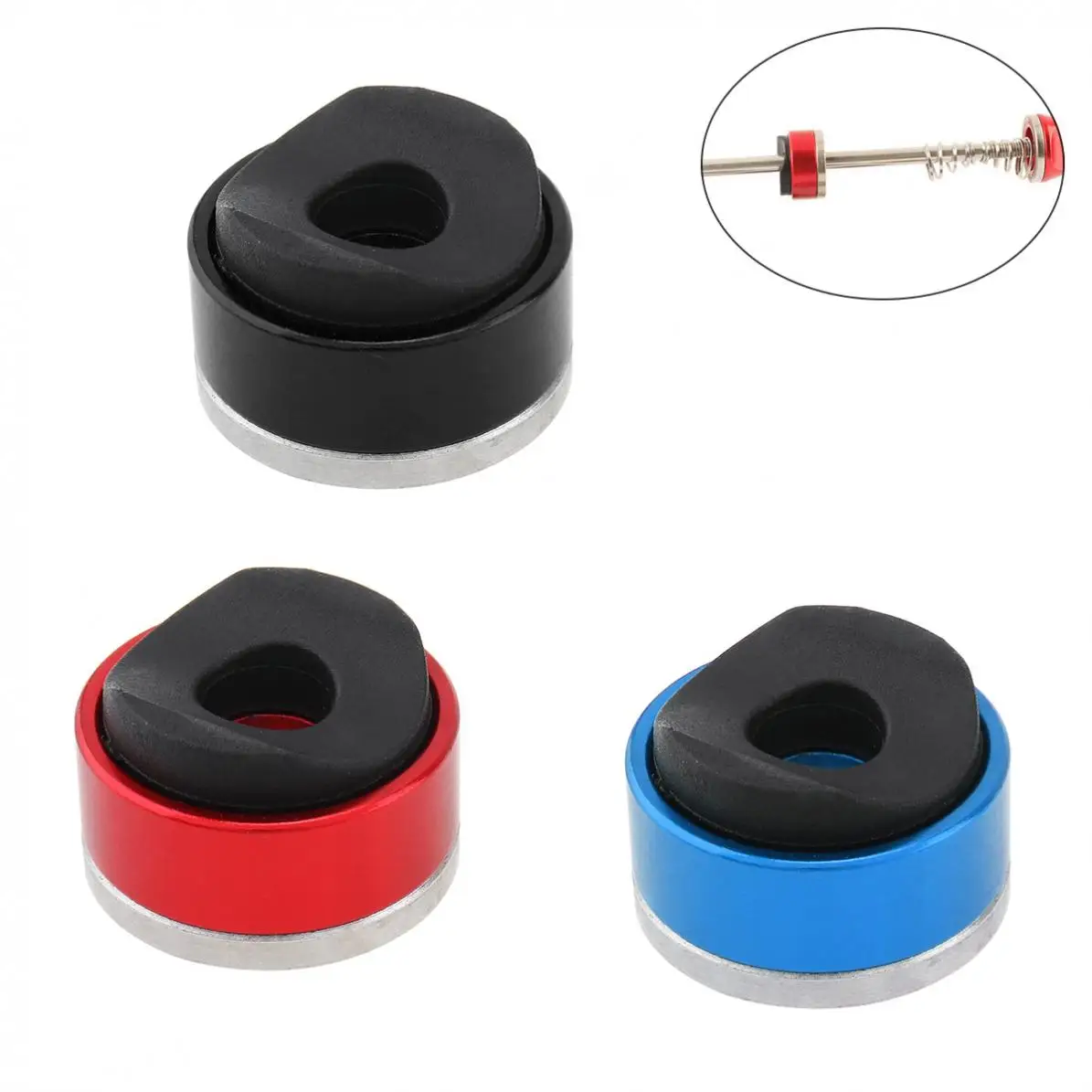 Wheel Hub Sliders Front and Rear Skewers Bolt Lever Replacement Slider red