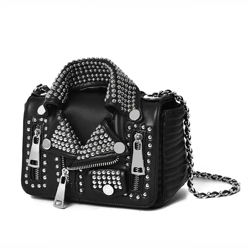 The New Ladies Handbag Personality Clothes Bag Rivet Shoulder Bags ...