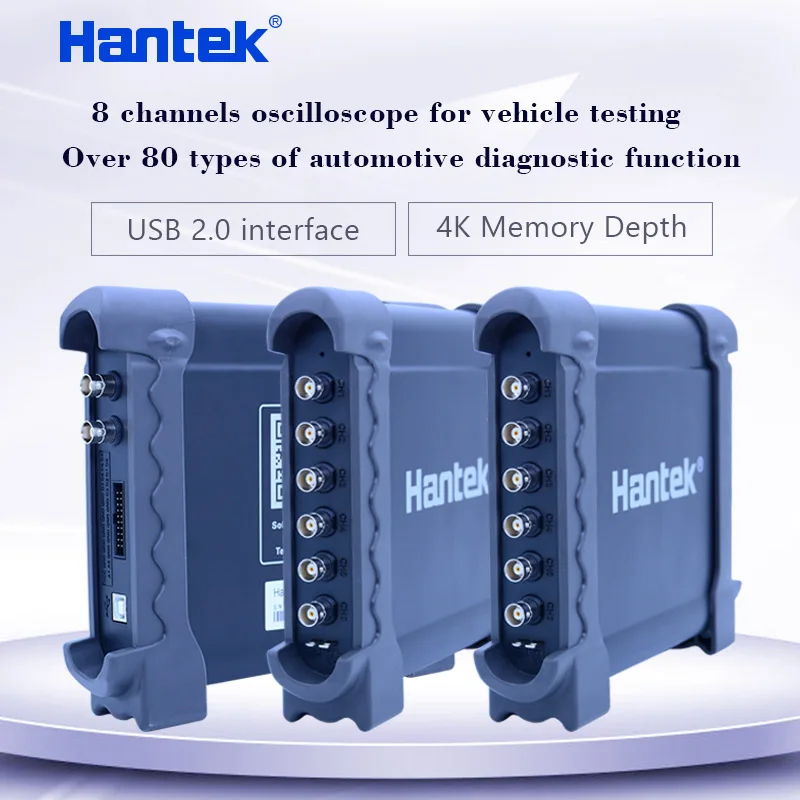Hantek 1008B/C 8 каналов автомобильный осциллограф с 80 типами автомобильной диагностической функции зажигания/датчик/автобус обнаружения