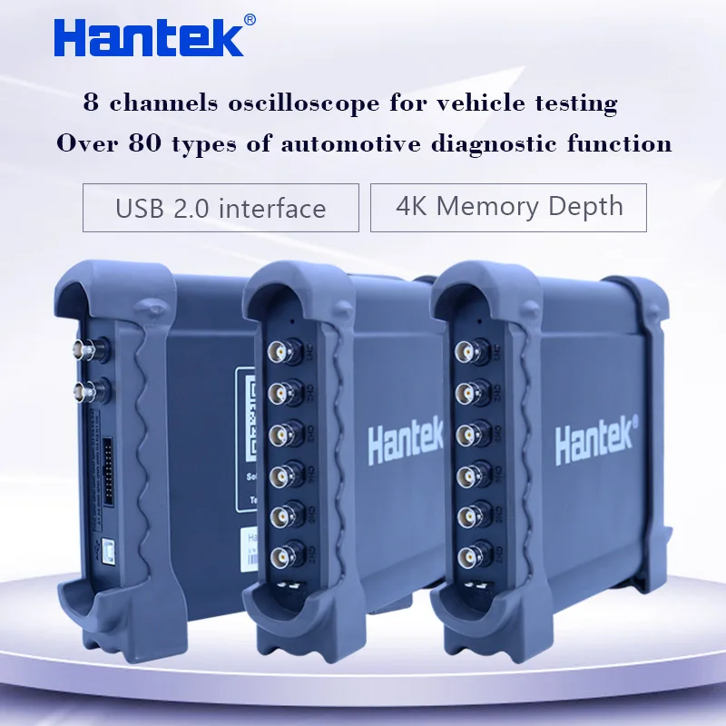 

Hantek 1008B/C 8 Channels Automotive Oscilloscope with 80 types of automotive diagnostic function Ignition/Sensor/Bus detection