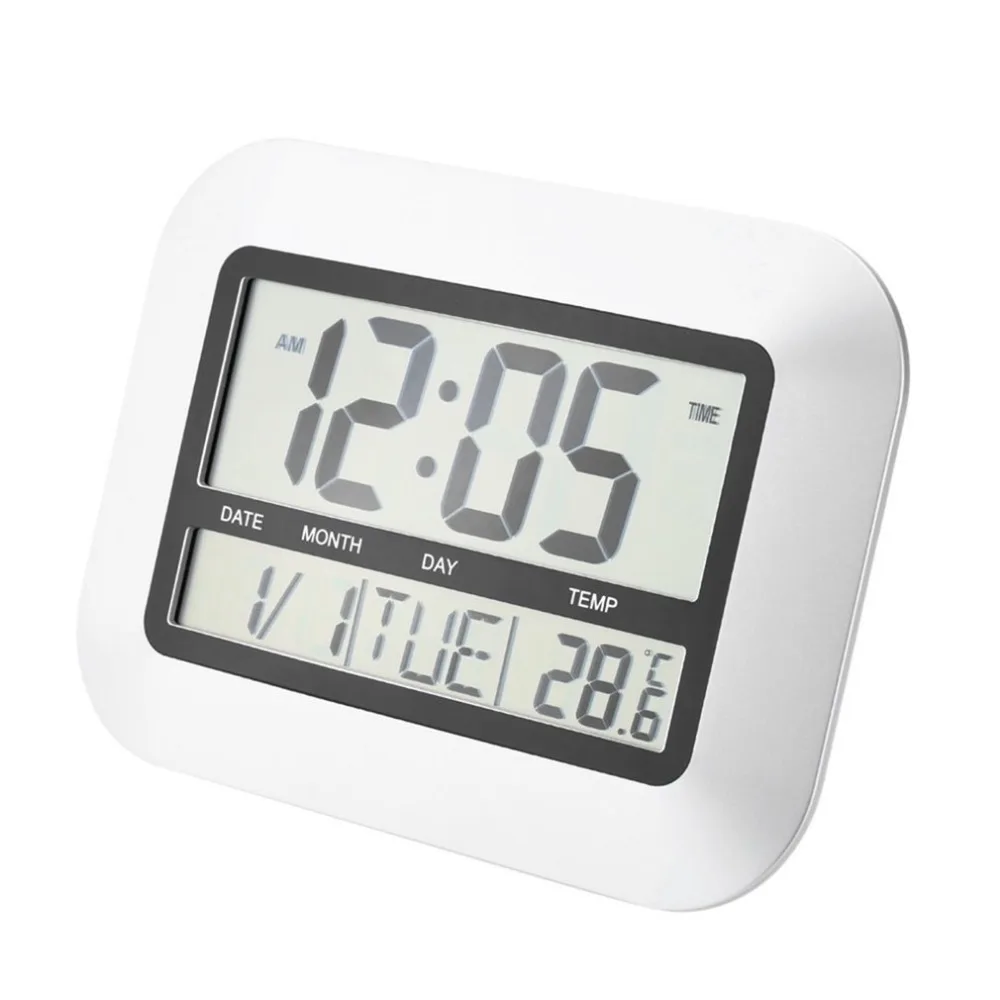 Высокая точность самостоятельной настройки цифровой домашний офис декор настенные часы с комнатной температурой ЖК цифровой измеритель температуры TS-H128Y