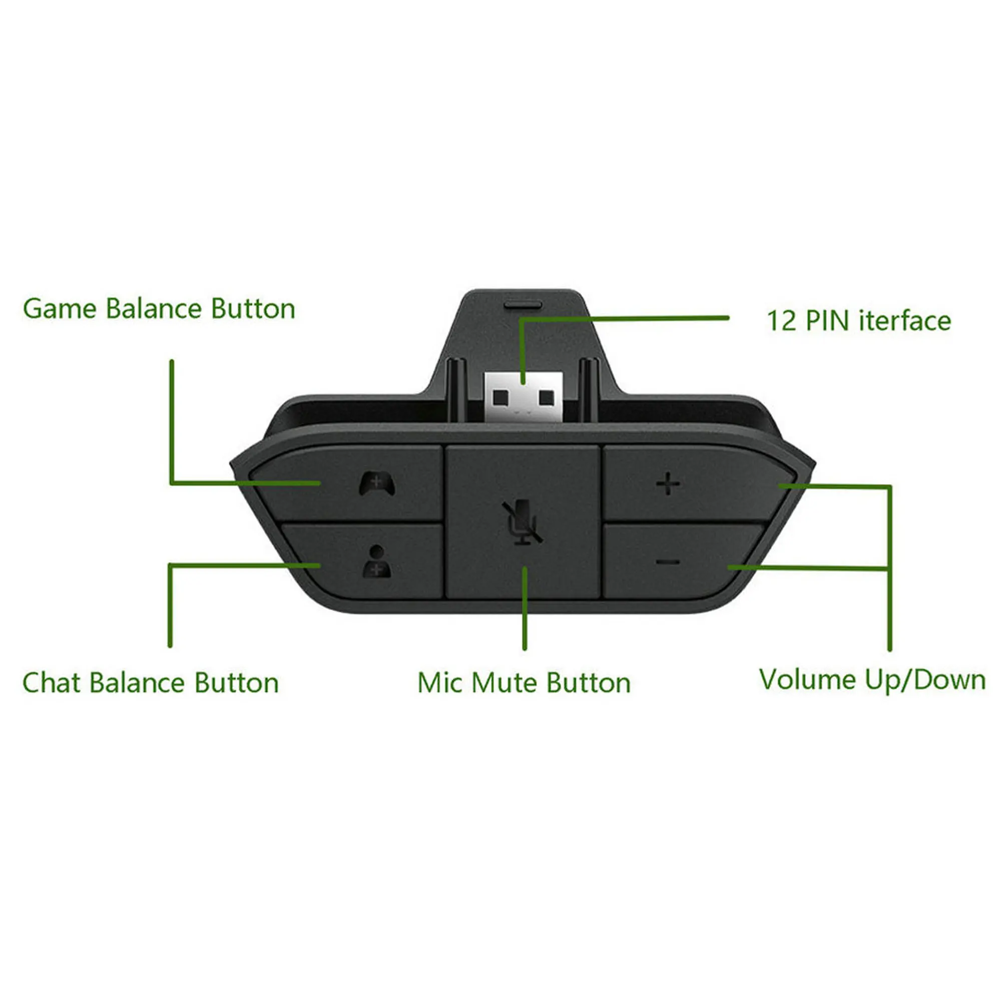 

Stereo Headset Adapter Audio Headphone Converter Chatpad Messenger Keyboard Keypad For XBOX ONE Wireless Game Controller