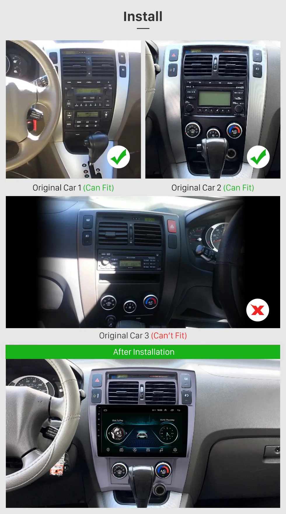 Perfect Harfey Android 8.1 Radio 10.1inch For 2006-2013 Hyundai Tucson LHD GPS Navigation Car multimedia player Stereo Bluetooth 3G SWC 2