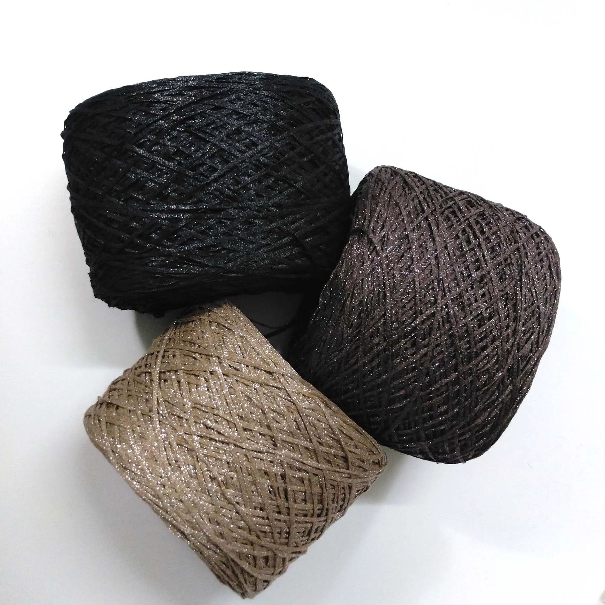 

lurex linen yarn flat yarn ribbon yarn for weaving crochet big skein fancy yarn DIY bag