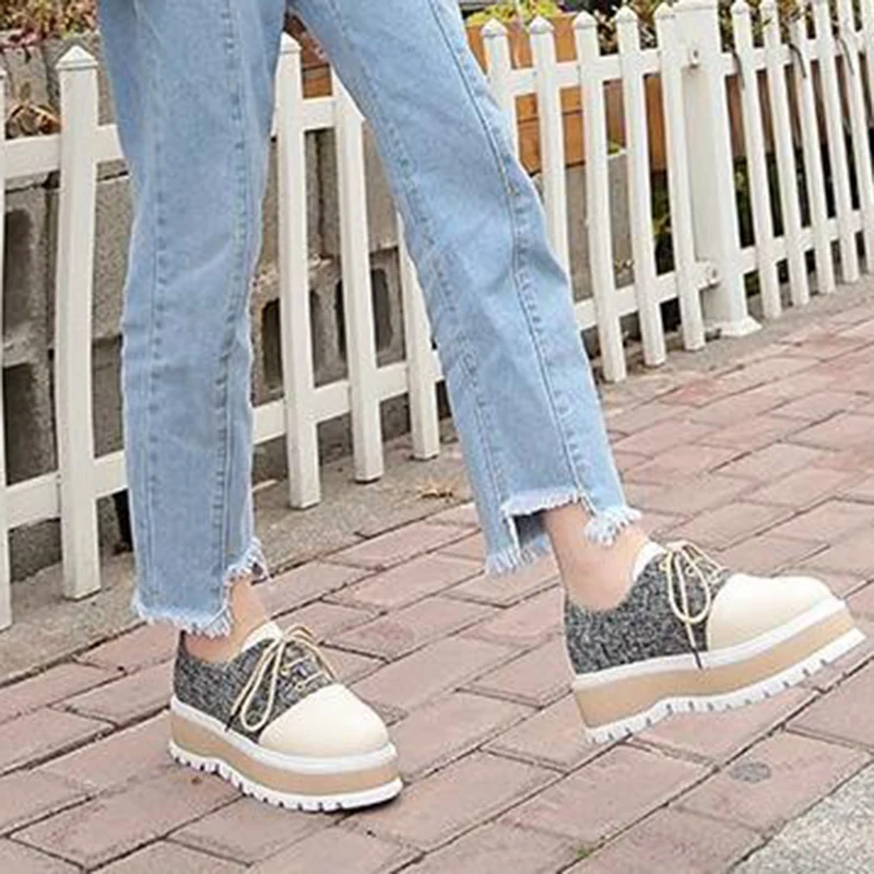 2019 جديد الخريف السببية الأزياء أكسفورد بو الجلود المرأة منصة الشقق كلية نمط الدانتيل متابعة موهير حذاء كاجوال XWD6951 2019 جديد الخريف السببية الأزياء أكسفورد بو الجلود المرأة منصة الشقق كلية نمط الدانتيل متابعة موهير حذاء كاجوال XWD6951