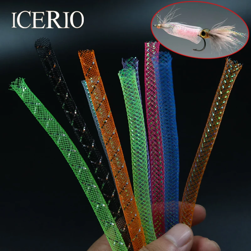 Tigofly 12 pcs 6 Colors Luminous Silicone Tube Glow in the Dark 1/8 ID x 5/32 OD Soft Flexible Hollow 10inch Fly Tubing Fly Tying Tubes Materials