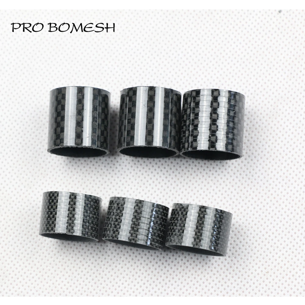 Pro Bomesh 10 шт./упак. 15,7 мм 22,5 мм 1 к и 3 к карбоновая саржевая трубка для катушки сиденья DIY Удочка компонент ремонт