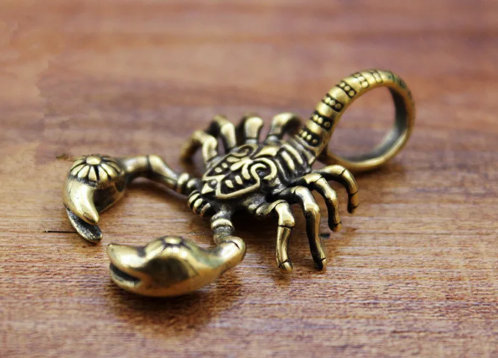Scorpion Knife Beads Copper Pendant Brass EDC Pendant Pattern Scorpion