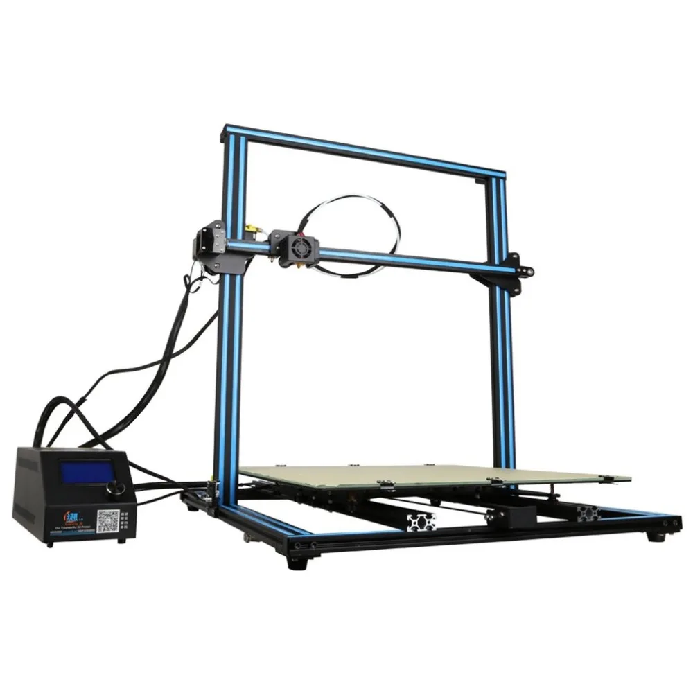 

3D Printer 500*500*500mm Large Printing Size With Filament Detector LCD Display DIY Desktop Printer EU Plug