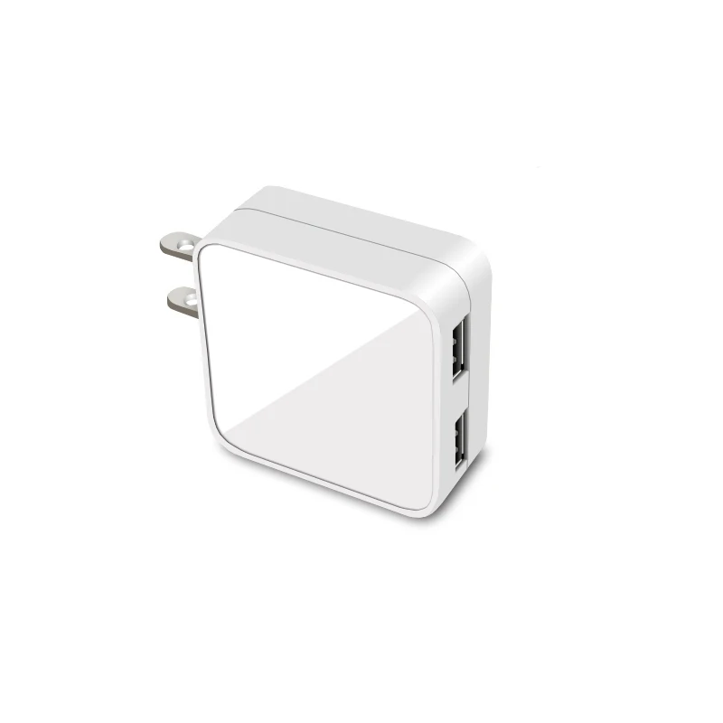 PSE charger Light side 110V DC 5V 2.4A power adapter Dual usb wall external Smart IC home travel mobile phone for Pad android |