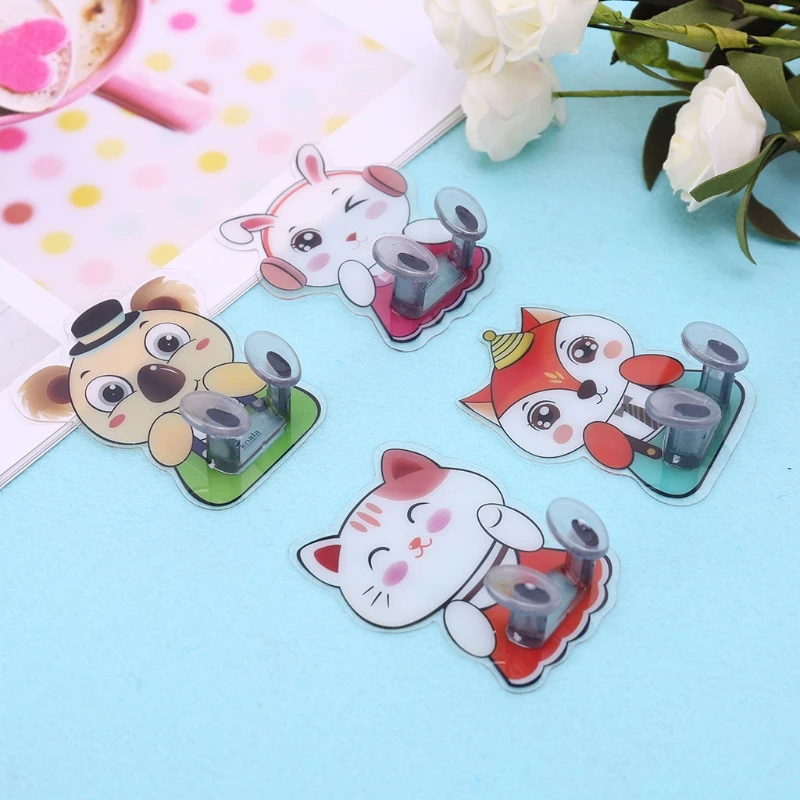 

Cartoon Multifunction Finishing Plug Holder Hanger Sticky Hooks Organizer Rack