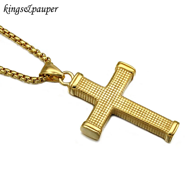 Новый Нержавеющая сталь крест кулон Цепочки и ожерелья Jewelry Титан Сталь