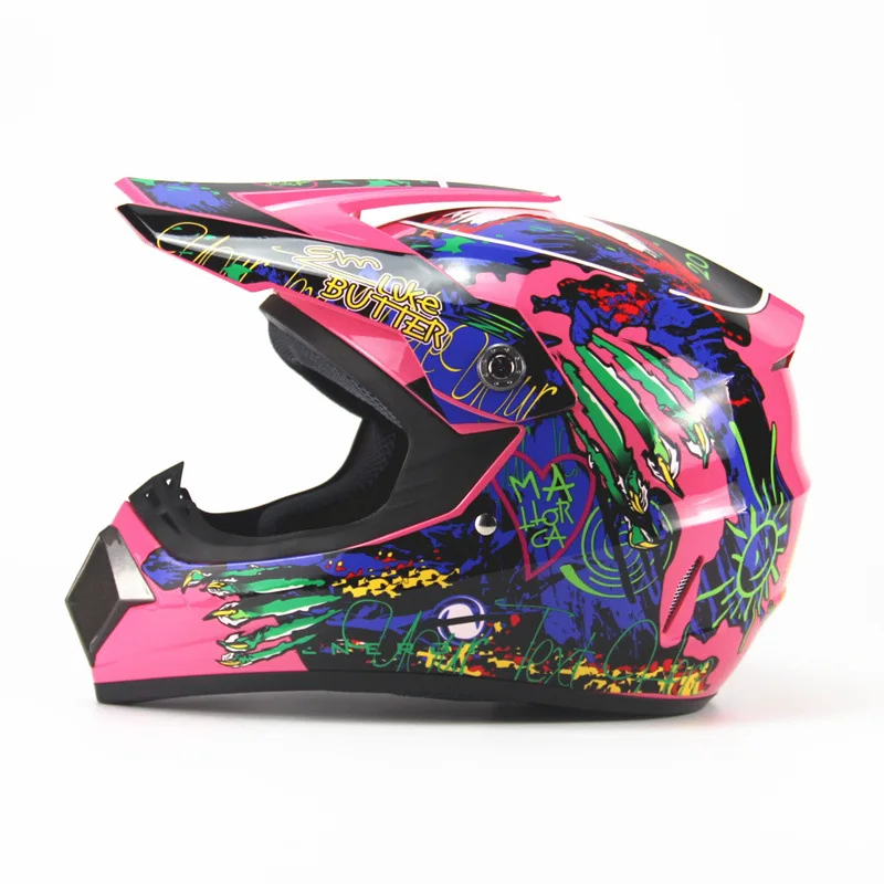 ABS rмотоциклетный внедорожный шлем классический велосипедный MTB DH гоночный шлем ATV шлем для мотокросса и горного велосипеда шлем capacete DOT - Цвет: Pink 5