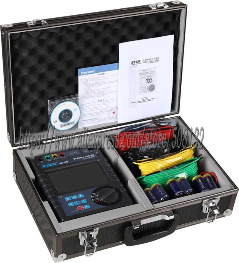 

ETCR3000B Earth Resistance Soil Resistivity Tester ETCR-3000B
