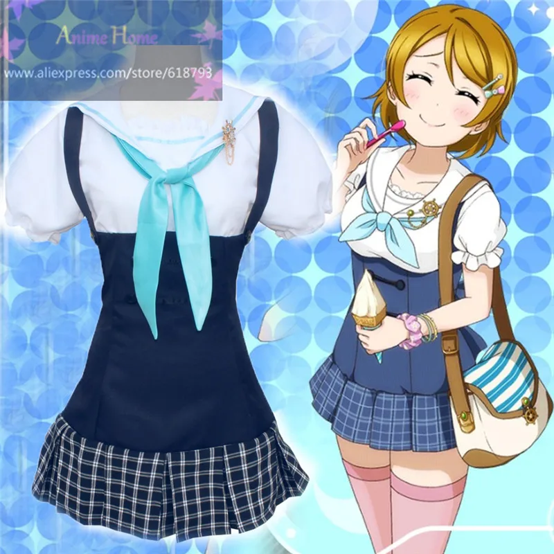 Love live Koizumi Косплей ханаё костюм милый cos темно синяя одежда для девочек летнее