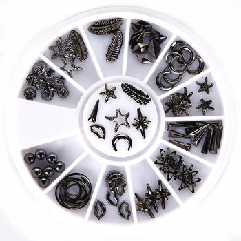 

1 box Mixed Size 3D Nail Art Rhinestones Glitters Studs Nail Art Decoration