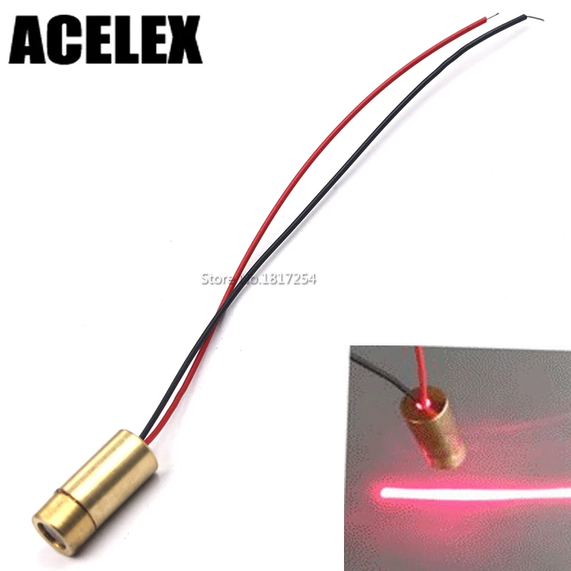 

650nm 50mW Red Laser Line head laser diode semiconductor laser tube laser tube