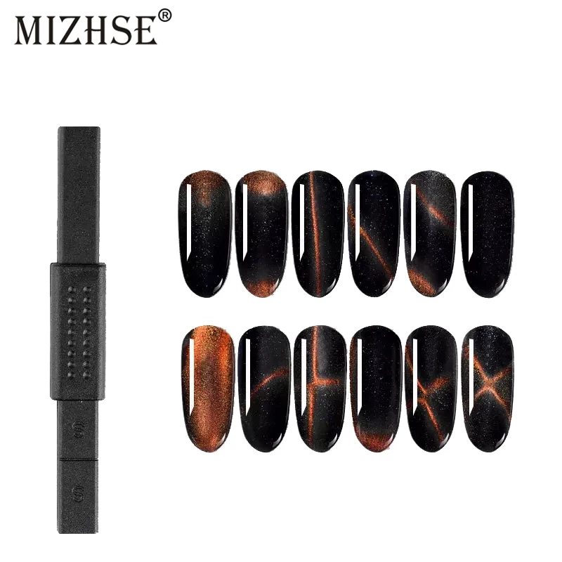 Сильный магнитный Гель лак для ногтей MIZHSE 12 стилей Магнитный УФ кошачий глаз