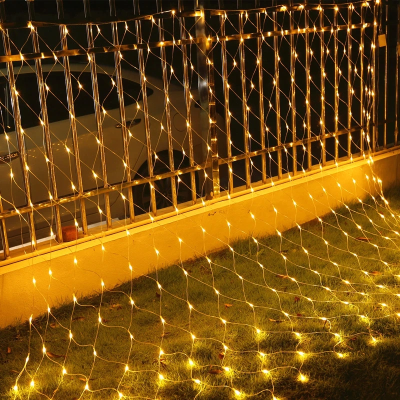 220 В 8 м* 10 м 2600 светодиодный сетевой свет для внутреннего/наружного ландшафтного освещения рождественская Свадебная Новогодняя гирлянда водонепроницаемый светодиодный свет