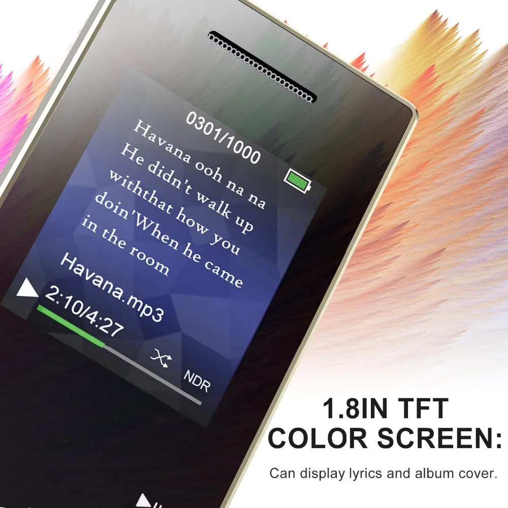 Металлический mp3 плеер с bluetooth 4 0 и динамиком 1.8in экран 8G портативный цифровой