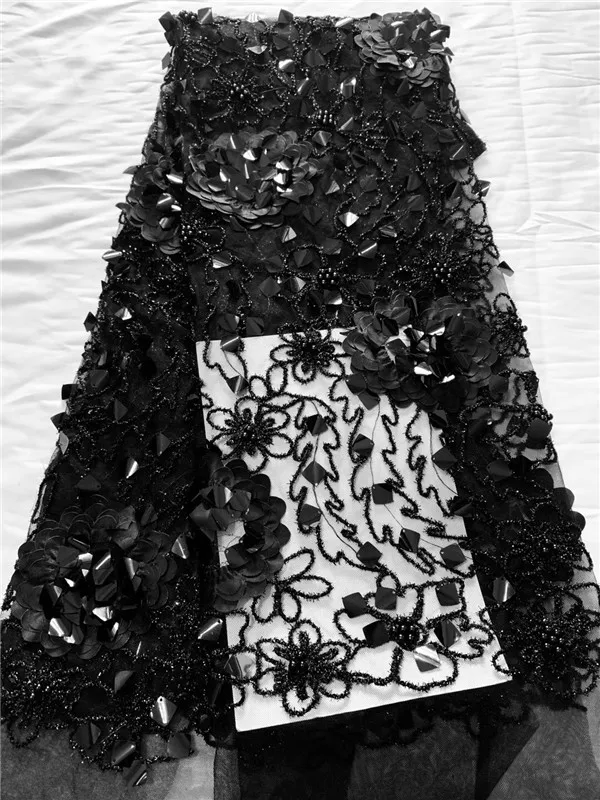 Дешевый темно-синий блестками индийская кружевная Кань Нигерия Вуаль Сетка Тюль гипюровое кружево Африканское женское вечернее платье Блестки Ткань - Цвет: 5