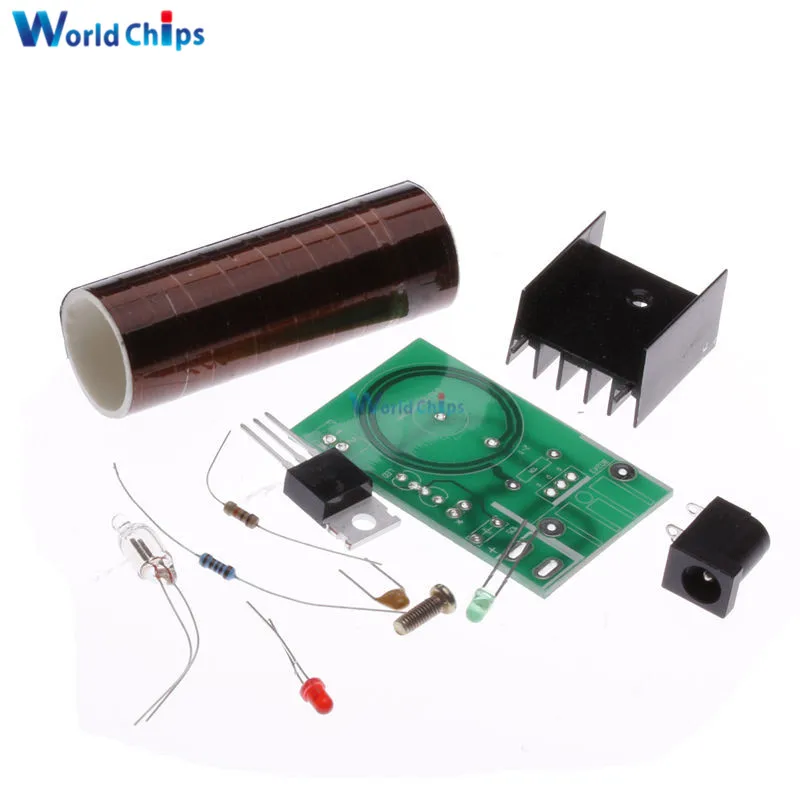 Mini Coil Remote LED Spark Module Kit Electronic DIY Kit DC12V Transmission Kit Assembly Kit