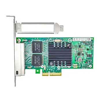 

For Intel 82580 Chipset I340-T4 E1G44HT 1G Gigabit Ethernet Network Adapter (NIC) PCI Express 2.0 X4 Network Card R25