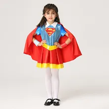 Superman Cosplay Costume Halloween Kids Superwoman Performance Costumes Children Anime Role Playing Drama Clothing Girl Costume kids cosplay star wars the force awakens imperial stormtrooper role playing costumes uniforms performance performance clothing