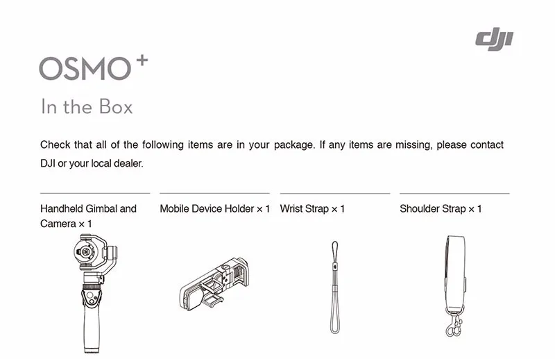 DJI OSMO+ Handheld Gimbal Camera 3 Axis Stabilizer 4K Video 12 Million Pixel Shooting Outdoors Enthusiasts Phantom