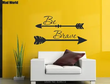 

Mad World-Be brave Arrow Wall Art Stickers Wall Decal Home DIY Decoration Removable Room Decor Wall Stickers