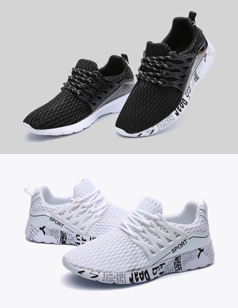 DESERT RAM Brand 2018 Fashion Shoes Men Fabric Air Mesh Casual Tenis Sneakers High Top Summer Breathable Black White Mens Shoe (11)