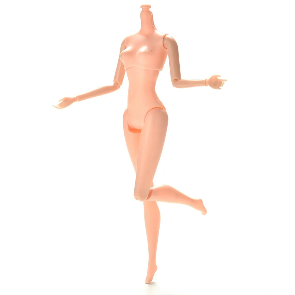 New Movable Joints Female Doll Body 1/6 Naked Nude Body Dolls Plastic Princess Doll Gifts Fashion Toy For Girls