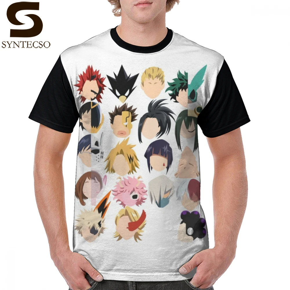 

My Hero Academia T Shirt Class 1-A T-Shirt Short-Sleeve 100 Percent Polyester Graphic Tee Shirt Funny Streetwear Graphic Man Tshirt