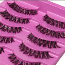 Новинка, 5 пар, толстые накладные ресницы, натуральные длинные подкручивающиеся ресницы, накладные ресницы для женщин, инструменты для макияжа глаз